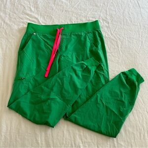 Women's figs green jogger scrub pant